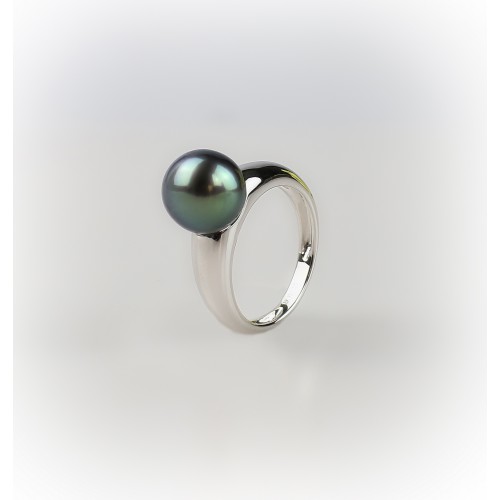 Bague jonc or gris 18k...