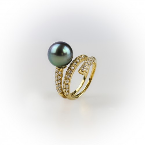 Bague "Serpentine" or jaune...