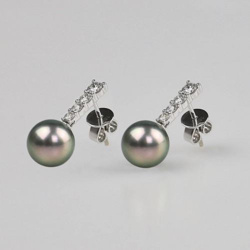 Tahitian pearls diamond...