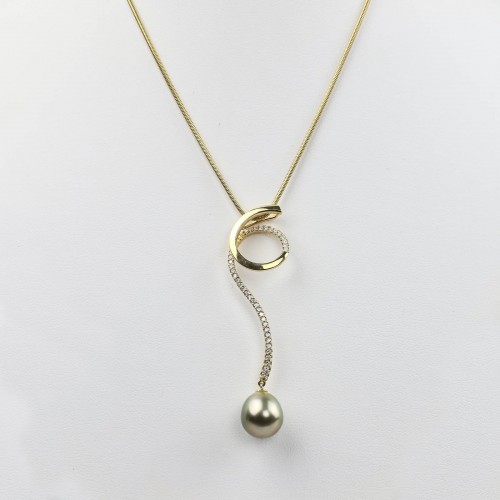 Pendentif or jaune 0,33cts...
