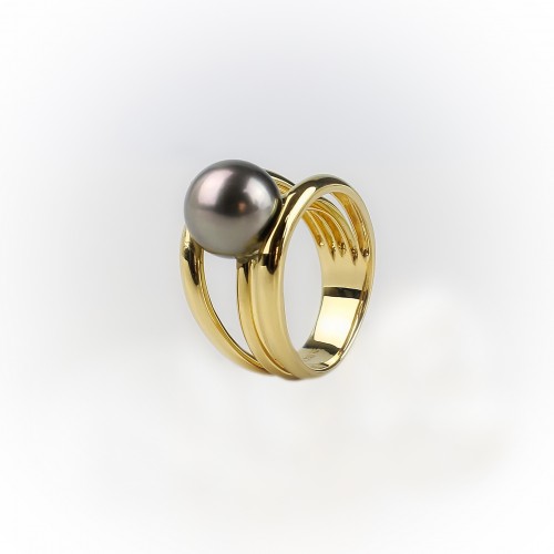 Bague or jaune 18K...