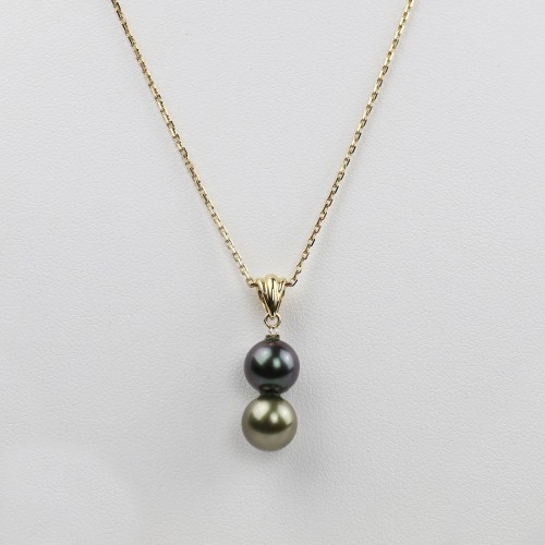 Pendentif or jaune 18K...