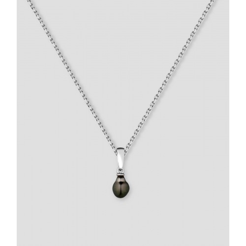 Pendentif argent Keshi de...