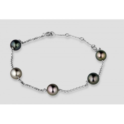 Bracelet argent 5 perles de...