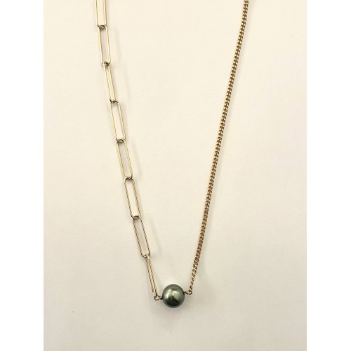 Collier "2 mailles" plaqué...